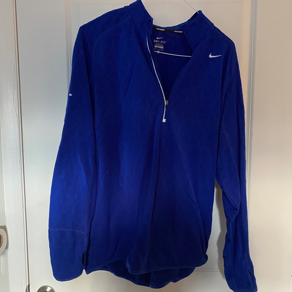Nike Royal Blue Hoodless Sweat Shirt